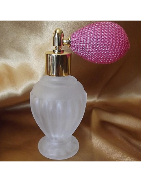 Vaporisateur de parfum poire courte modèle boule sur pied givré 50 ml  - 5