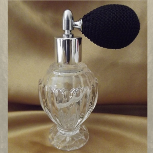 Vaporisateur de parfum poire courte modèle boule sur pied 50 ml  - 1 2