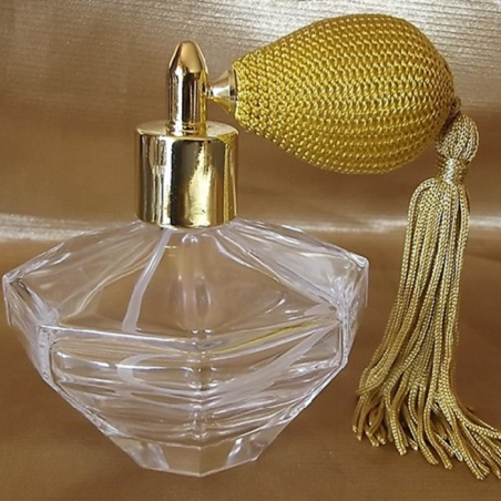 Vaporisateur de parfum poire courte pompon modèle diamant poire 100 ml vide et rechargeable  - 3