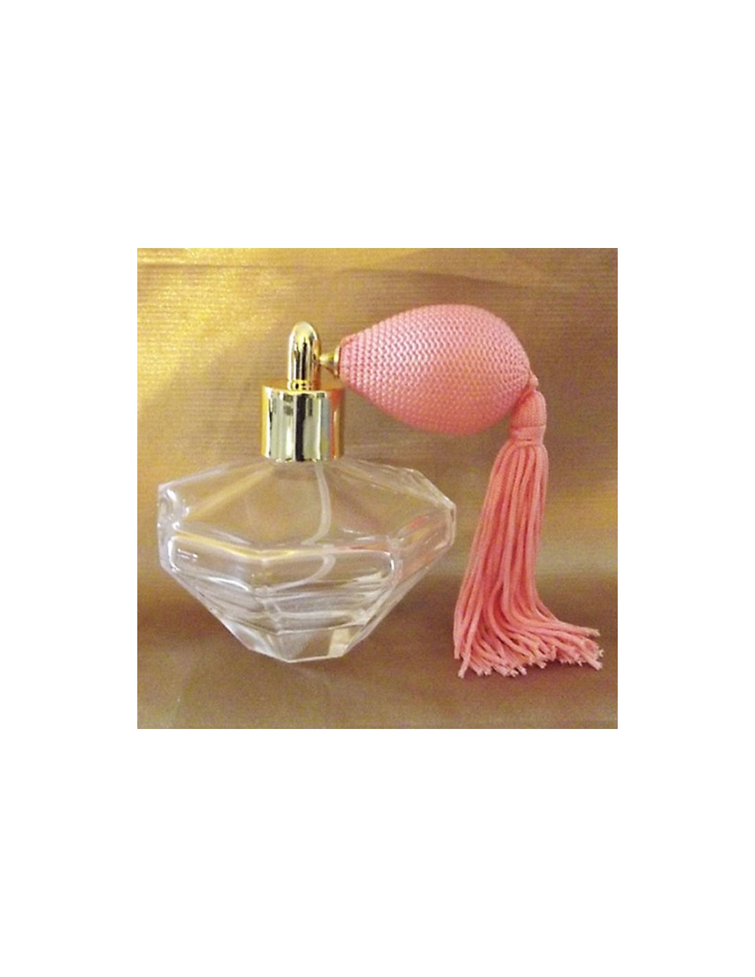 Flacon Vaporisateur De Parfum Vintage Rechargeable En Verre - Avec Pompon Et Pompe Poire - 26 Cm - Portable, Brume Fine Pour Voyage Et Quotidien