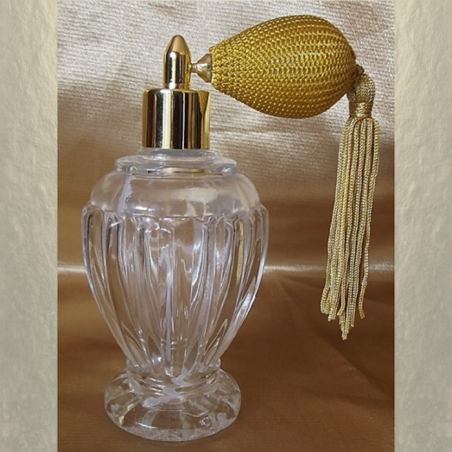 Vaporisateur de parfum poire courte pompon modèle boule sur pied poire 110 ml vide et rechargeable  - 3