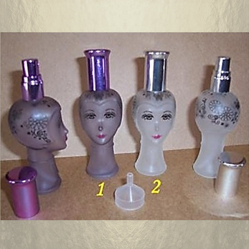 Vaporisateur de parfum vide et rechargeable de sac ou de collection modèle visage 22 ml  - 1