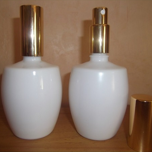 Vaporisateur de parfum verre blanc modèle boule 125 ml vide et rechargeable  - 1