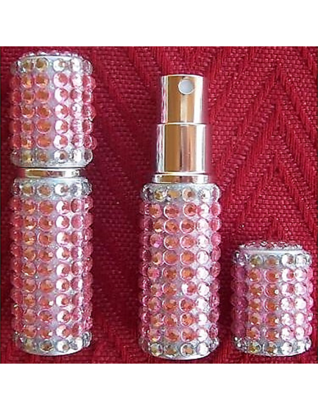 Vaporisateur de parfum de sac strass 6 ml parme vide et rechargeable  - 2