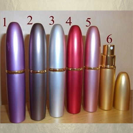 Vaporisateur de parfum de sac 5 ml en métal liseré vide et rechargeable  - 1