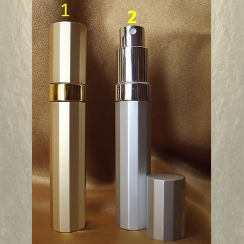 Vaporisateur de parfum de sac 9 ml en métal facette vide et rechargeable