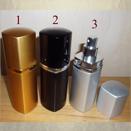 Vaporisateur de parfum en métal , couleur or, noir, argent 50 ml vide et rechargeable  - 1