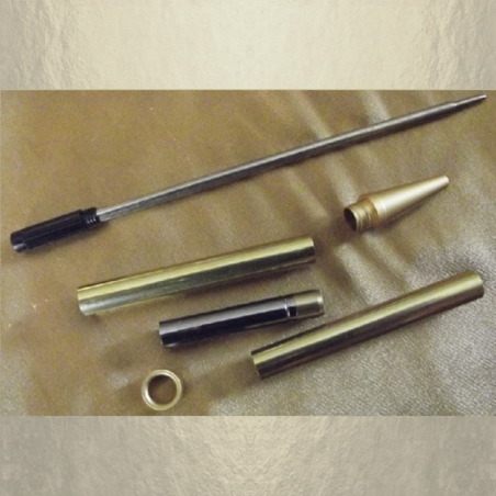 Stylo CRISTAL DE SWAROVSKI FUSHIA AB plaqué or 24 K rechargeable  - 5