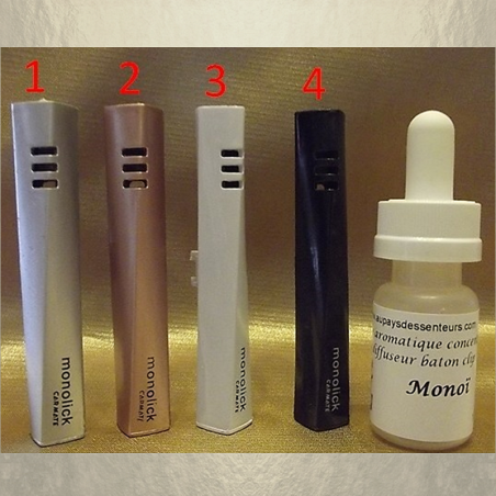 Diffuseur voiture rechargeable  modèle clip mèche huiles aromatiques  - 1