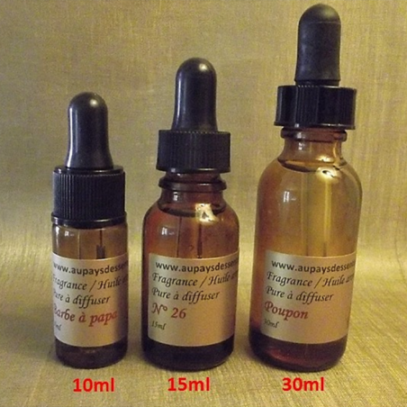 FRAGRANCES, HUILES AROMATIQUES  pour diffuseur de parfum voiture 10 ml, 15 ml, 30 ml  - 1