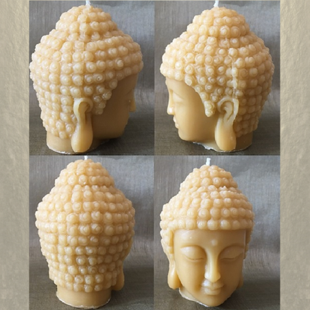 Bougie bouddha 10 cm sculpture décorative artisanale cire naturelle de soja. Personnalisable  - 2