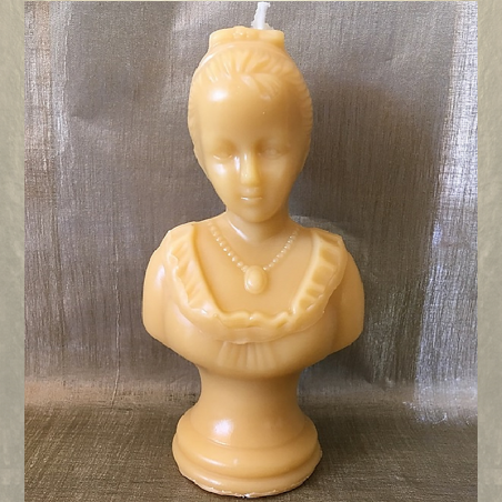 Bougie sculpture décorative artisanale cire naturelle de soja. Modèle buste. Personnalisable  - 1