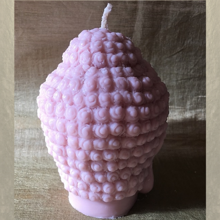 Bougie décorative sculpture parfumée artisanale tête de bouddha  - 3