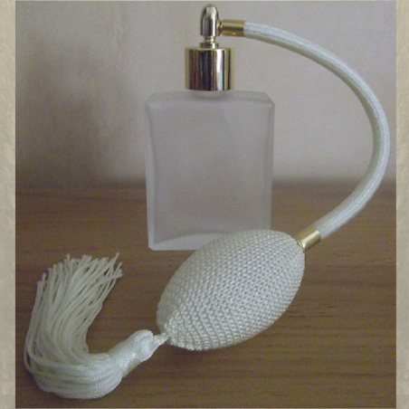 Vaporisateur de parfum poire verre carré givré 60 ml  - 10