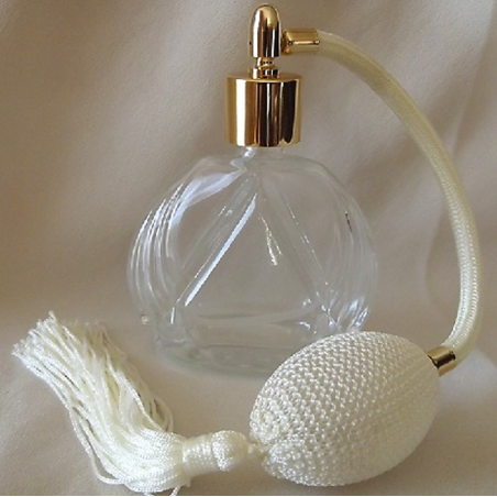 Vaporisateur de parfum rond plat ciselé 60 ml  - 6