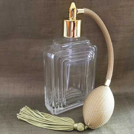 Vaporisateur de parfum poire carré relief 110 ml vide et rechargeable  - 2