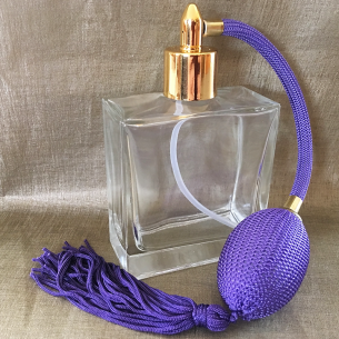 Vaporisateur de parfum poire vide et rechargeable carré 100 ml  - 1 2