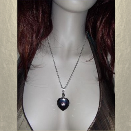 Fiole pendentif diffuseur de parfum en cristal avec Strass CRISTAL DE LUXE artisanal  - 2