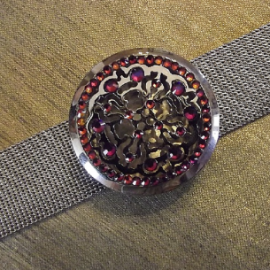 Bracelet diffuseur de parfum CRISTAL DE SWAROVSKI artisanal  - 1 2