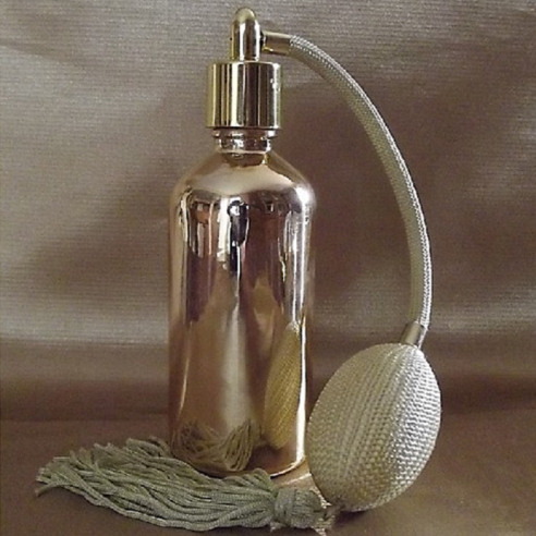 Vaporisateur de parfum poire noire effet miroir or 50 ml  - 1
