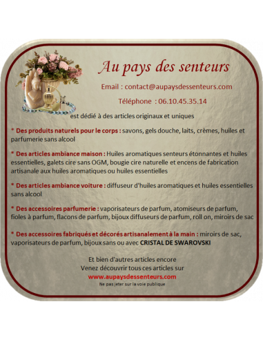 Fiole à parfum cristal mannequin  - 3