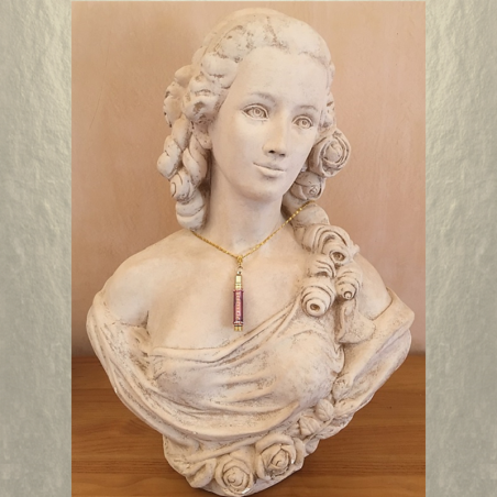 Collier Roll on applicateur de parfum stylo bille Cristal de Swarovski  - 5