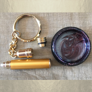 Collier Roll on applicateur de parfum stylo bille Cristal de Swarovski  - 8
