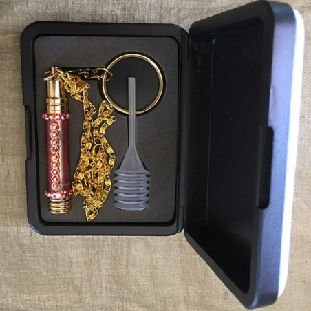 Collier Roll on applicateur de parfum stylo bille Cristal de Swarovski  - 6