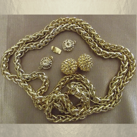 Bracelet CRISTAL DE SWAROVSKI boule Mesh Ball JONQUIL AB artisanal  - 6