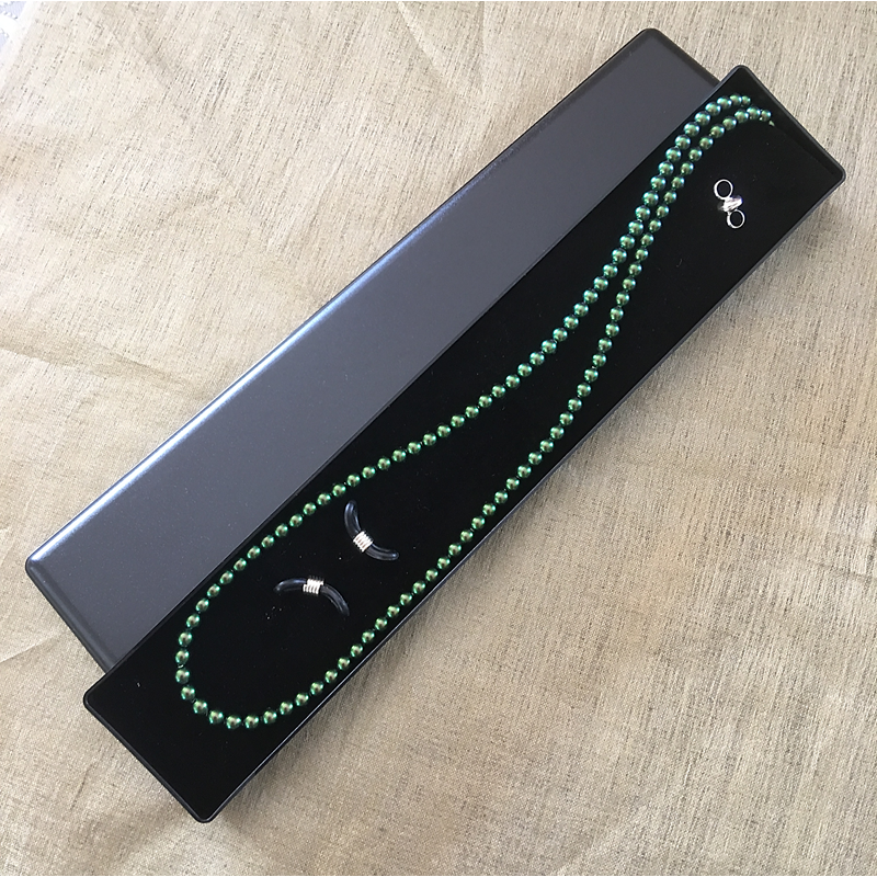 Collier CRISTAL DE SWAROVSKI, cordon à lunettes 2 en 1 artisanal Scarabaeus green  - 8 Collier CRISTAL DE SWAROVSKI, cordon à lunettes 2 en 1 artisanal Scarabaeus green  - 8