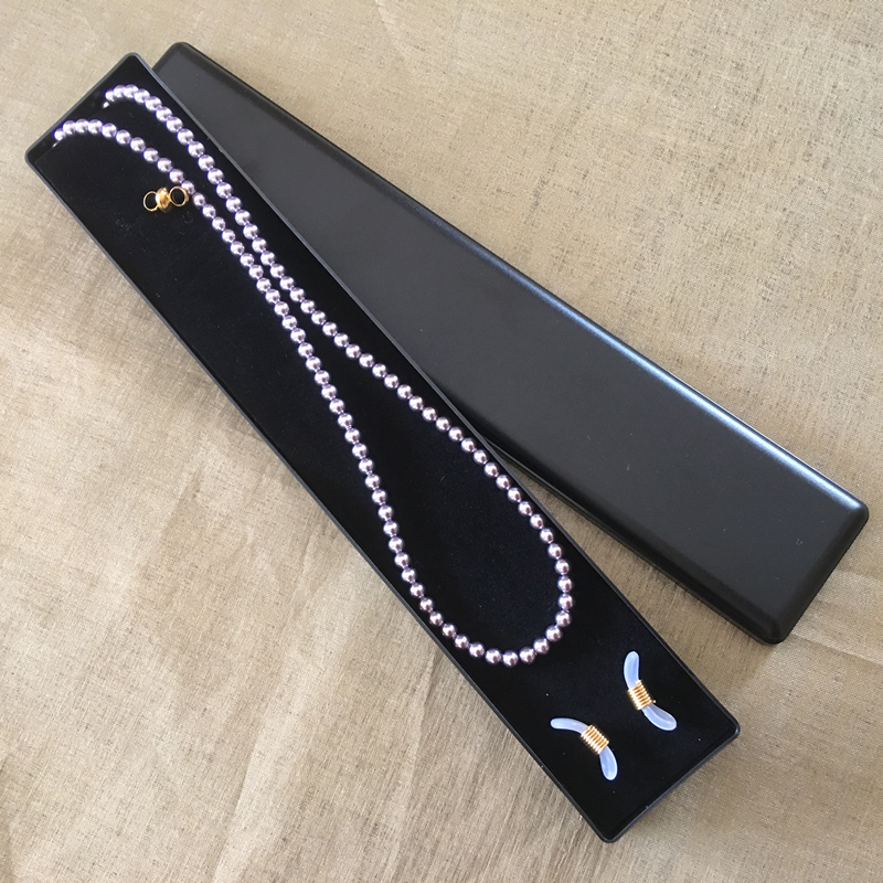 Collier CRISTAL DE SWAROVSKI, cordon à lunettes 2 en 1 artisanal Mauve  - 8