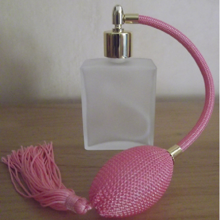 Vaporisateur de parfum poire verre carré givré 60 ml  - 4