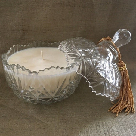 Bougie parfumée pomme & cannelle artisanale bonbonnière  - 2