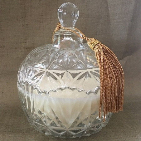 Bougie parfumée pomme & cannelle artisanale bonbonnière  - 1