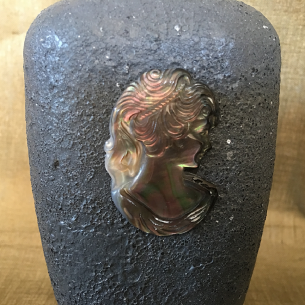 Vaporisateur de parfum artisanal camé en nacre d'Abalone  - 1 2