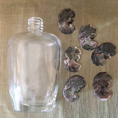 Vaporisateur de parfum artisanal camé en nacre d'Abalone  - 4