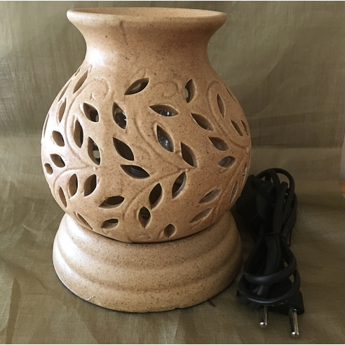 Lampe diffuseur de parfum en céramique artisanale  - 1