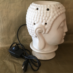 Lampe diffuseur de parfum bouddha artisanale  - 1 2