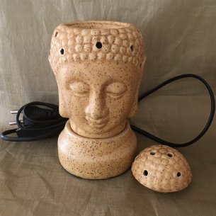 Lampe diffuseur de parfum bouddha sable électrique artisanale  - 1 2