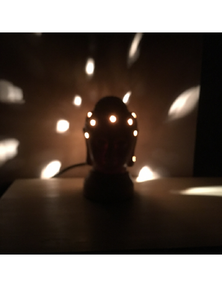 Lampe diffuseur de parfum bouddha sable électrique artisanale  - 3