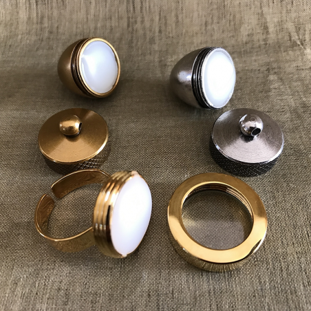 Parfum solide bague cristal de Swarovski  - 6