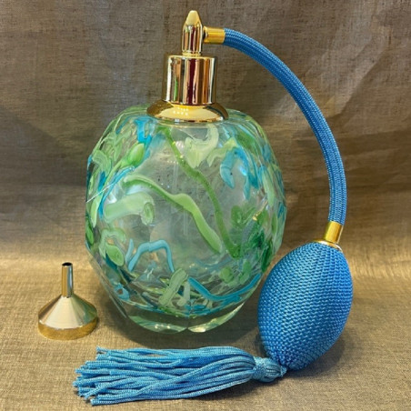 Vaporisateur de parfum poire verre artisanal de luxe 150 ml vide et rechargeable Luxe verre artisanal