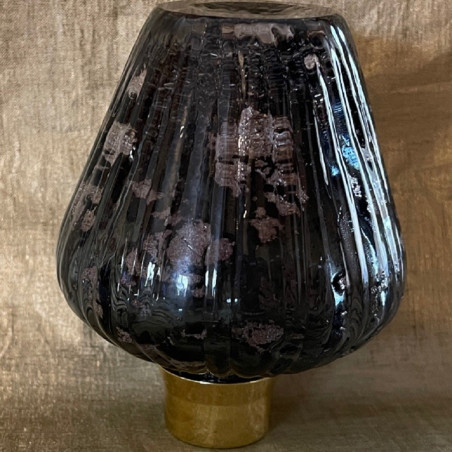 Vaporisateur de parfum poire verre artisanal gris 160 Ml Luxe verre artisanal