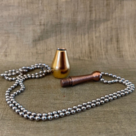 Fiole / bouteille / flacon pendentif de parfum or rose et or jaune ouverte