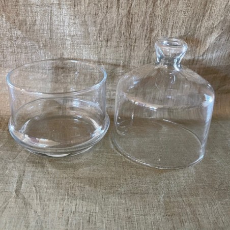 Bougie cloche artisanale cire naturelle de soja personnalisable vide ouverte