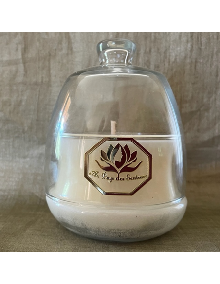 Bougie cloche parfumée artisanale cire naturelle de soja