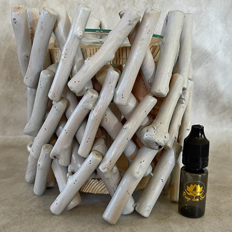 Lampe diffuseur de parfum bois flotté  10ml parfum offert