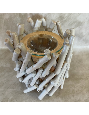 Lampe diffuseur de parfum bois flotté