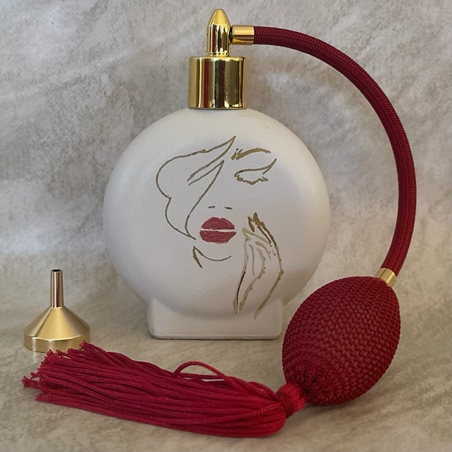 Vaporisateur de parfum poire  artisanal peint à la main|Au pays des senteurs