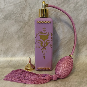 Vaporisateur de parfum CRISTAL DE SWAROVSKI artisanal modèle bouddha
